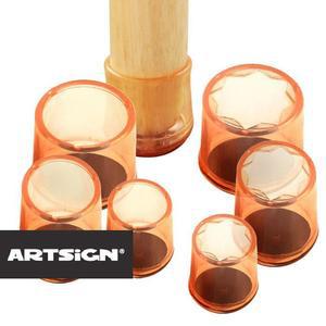 [RG4P03PS]소음방지 긁힘방지 데코캡 투명의자발캡 4개 데