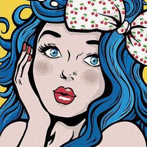 [RGL4R43P]러브 걸 캔버스 보석십자수 40x40 케이엠엘리