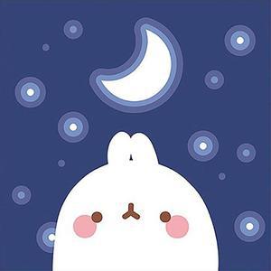 [RG5820RR]몰랑 초승달 패브릭 보석십자수 액자세트 15x15