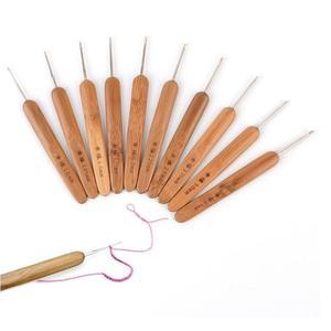 [RG431S02]취미 생활 대나무 손잡이 뜨개질 코바늘 세트 1