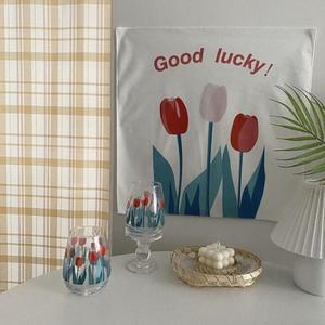 [RG54O72U]미니 패브릭 튤립 포스터 50X50cm 미니포스터