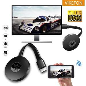 VIKEFON 1080P G2 미라스크린 디스플레이용 애니캐스트 와이파이 HDMI 휴대용 미라캐스트 동글 TV 안드로이