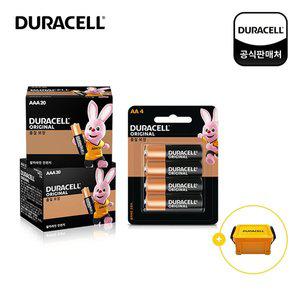 [기타]듀라셀 알카라인 건전지 AAA 20개입2개+AA4입+듀라박스