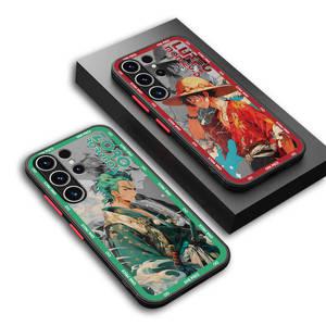 원피스 삼성 갤럭시 핸드폰 케이스 애니메이션 루피 조로 휴대폰 케이스, S24 울트라 S9 S23 S10 라이트 S2