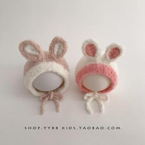 아기 귀여운 토끼 귀 털 보넷 아동 유아 백일 돌 남아 여아 겨울 방한 모자 등원룩 선물