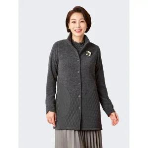 [하프클럽/마담엘레강스]유니끄 퀼팅 포인트 재킷 K214JK02