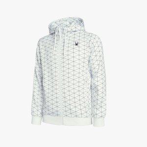 [스파이더](센텀시티점)[스파이더 본사] 공용 그리드 패턴 후드 집업 자켓 SPHPCNFT301UWHT