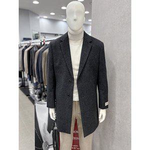 [트루젠]남자 기본핏 겨울 울 혼방 하프 싱글 체스터 정장 반 코트 2컬러 총장 88cm_JK