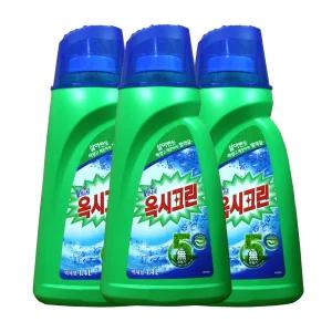 옥시크린 표백제 세탁세제 1.4L 리퀴드 3개 세탁보조제