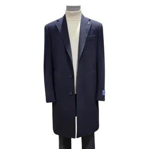 [롯데백화점]킨록 킨록 캐시미어 100프로 다크네이비 싱글 체스터 코트 [ LLO1401 LC ]