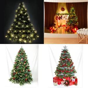 크리스마스 그림 포스터 집꾸미기 트리 인테리어 사진 선물 겨울 풍경 패브릭 대형 창문