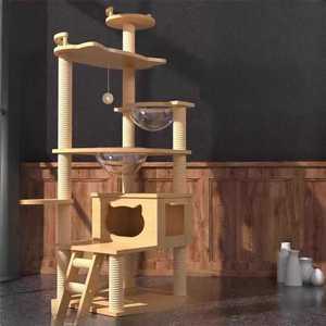 캣타워 대형 원목 해먹 고양이 놀이터 캣트리 반려묘