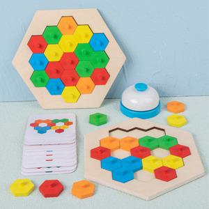 마크라쏭 벌집모양 손잡이 블럭 원목 퍼즐 스피드 게임 경쟁 주의집중력 시지각 소근육  작업치료 감각통합 인지 활동 완구