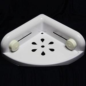 [셀러허브][라일리] Rly 정니 진공흡착 코너선반-화이트 욕실선반 욕실흡착 (S9608259)