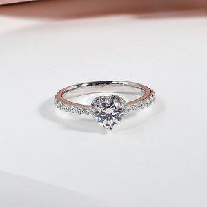 [샤밍주얼리]5부 7부 다이아 반지 천연 GIA 우신 프러포즈 하트 헤일로결혼 기념일 선물 여자 친구