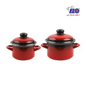 [기타]ELO 빨강법랑 2종 깊은형 16cm+18cm