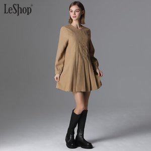 르샵 핀턱 주름 치마 코듀로이 원피스