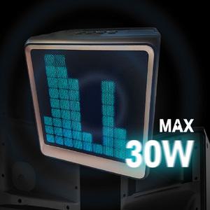 지와이 WAVE LED 블루투스 고음질 스피커 이동식오디오 엠프 노래방기계 공연장