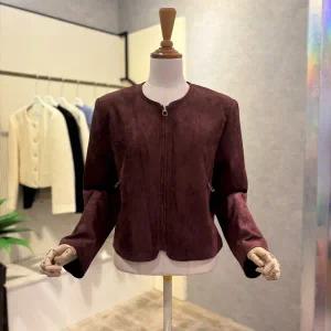 [대구백화점] [ab.f.z]크롭 세무 라운드 재킷(AOZ1HL02A)