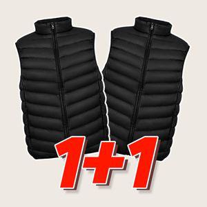 1+1 다운 패딩 조끼 겨울 보온 베스트 경량패딩 패딩조끼 남자패딩 조끼패딩 경량조끼