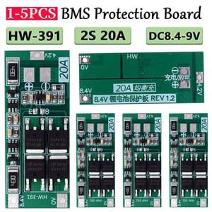 충전기 보호 보드 BMS 모듈 DC8 9V BMS 보드 모듈 밸런스 48x20x3mm HW 391 2S 20A 18650
