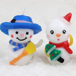 [KGPQT2SW_4B]눈사람 양초 만들기 2개세트(파라핀양초포함)