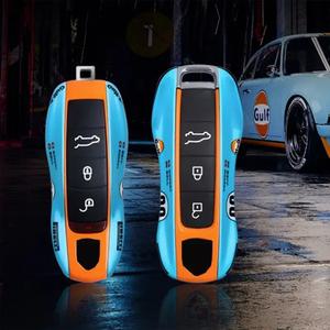 포르쉐 마칸 카이엔 718 파라메라 911 개조  키 케이스 커버 포브 키체인  걸프 메모