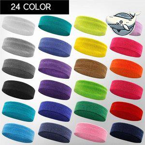 운동용 다채로운 헤어밴드 땀흡수 스포츠 헤어띠 (WFGQCYA)