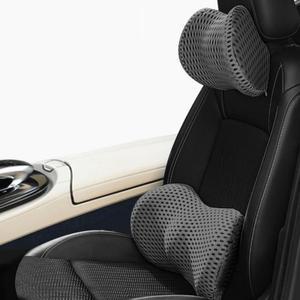 [BZJLRUQ3_51AQ]차량용 메쉬 허리 받침대 목쿠션 세트