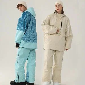 남자 여자 스키복 남성 여성 보드복 세트 여성용 방수 스노우보드 방풍 스키 재킷 및 바지 겨울 스노우슈트