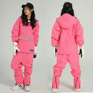 남자 여자 스키복 남성 여성 보드복 세트 여성용 겨울 스키 슈트 야외 방풍 절연 의류 바지 두꺼운 방수 스