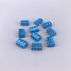 3 핀 나사 파란색 및 녹색 PCB 단자대 커넥터 5MM 피치, 10