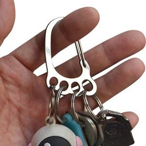 Heroclips 미니 카라비너 키체인 귀여운 발 모양 키 후크 발 디자인 스테인레스 스틸 작고 휴대용 여행 하