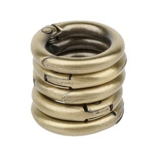 라운드 카라비너 캠핑 용수철 스냅 클립 후크 키체인 키링 5x 10mm51mm