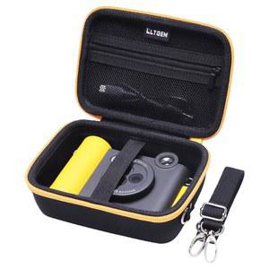 코닥 kodak Mini 2 ERA 4PASS와 호환되는 포토 프린터 카메라용 LTGEM 하드 케이스 / 스마일+2-in-1 디지털 즉석 인쇄 카메라(블랙 + 오렌지 엣지)