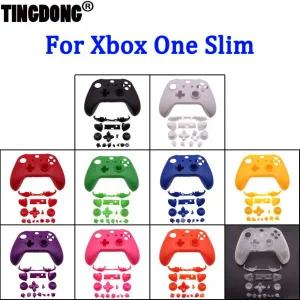 마이크로소프트 엑스박스 원 슬림 케이스 커스텀 멀티 컬러 교체 하우징 쉘 무선 S 컨트롤러용 풀 세트