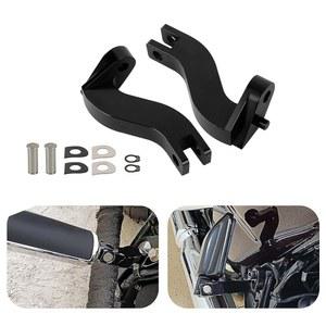 투어링 로드 킹 스트리트 글라이드 일렉트라 울트라 클래식 1993-업, 블랙을 위한 모터사이클 조수석 풋 페그 브래킷, PSLER 익스텐션 리어 브래킷