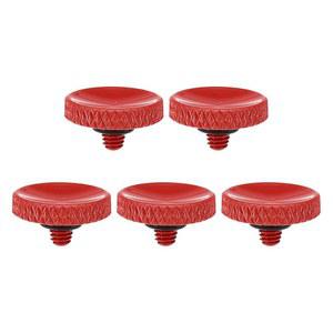 파티킬 카메라 셔터 버튼, 5팩 소프트 릴리스 버튼 순수 구리 너클 라이카 DSLR /SLR 카메라용 후지필름용 니콘에 적합, 빨간색