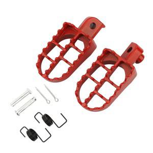 파워 모터 더트 바이크 풋 페그, 모터사이클 알루미늄 페그 페달 TW200 PW50 1981-2021 PW80 1983-2006 CRF 50 /70 /80 /100 XR50 XR70 타오 미니바이크 부품(빨간색)