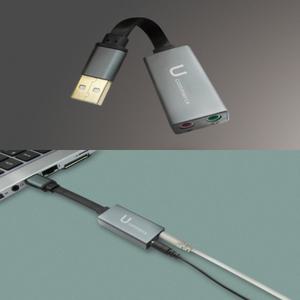 하이파이 usb 사운드카드 1p 오디오카드 외장형 게이밍 이어폰 마이크 헤드셋 컴퓨터