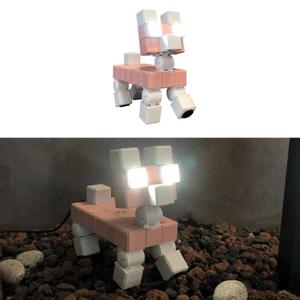 테이블 책상 LED 강아지 블록 스탠드 무드등 1p 안방 침실 협탁 DIY 조명 램프