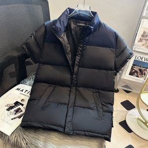 남자 경량 패딩 자켓 블랙 반팔 조끼 재킷 민소매 따뜻한 작업용 러닝 XL