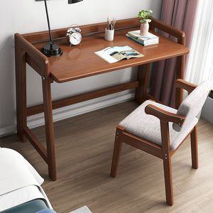 접이식테이블 원목책상 데스크 의자세트 다용도 화장대 접이식 폴딩 서재 컴퓨터 일자형