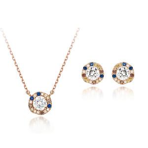 [엘르주얼리] 빈티지 귀걸이 목걸이 세트 EL2SET027