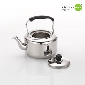 리빙아트 제로 스텐 주전자 5L 주전자 티포트 휘슬 멜로디 주전자