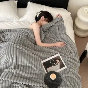 코지벨루어 웜극세사 양면 토끼담요 특대형(150200) 컬러3종