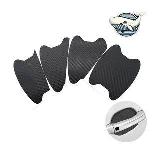 자동차 도어 손잡이 보호 필름 블랙 카본 재질 (WFGVKC2)