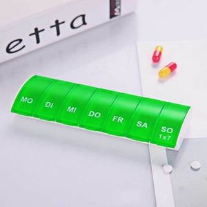 그린 휴대용 요일별 알약 케이스 약보관통 소형약통 (WFD3092)