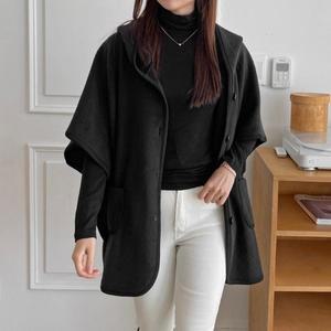 빅사이즈 502 러블리후드포켓판초 DBSO806