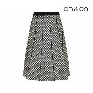 [온앤온][온앤온] 체크 자가드 니트 스커트(JK2AS822)